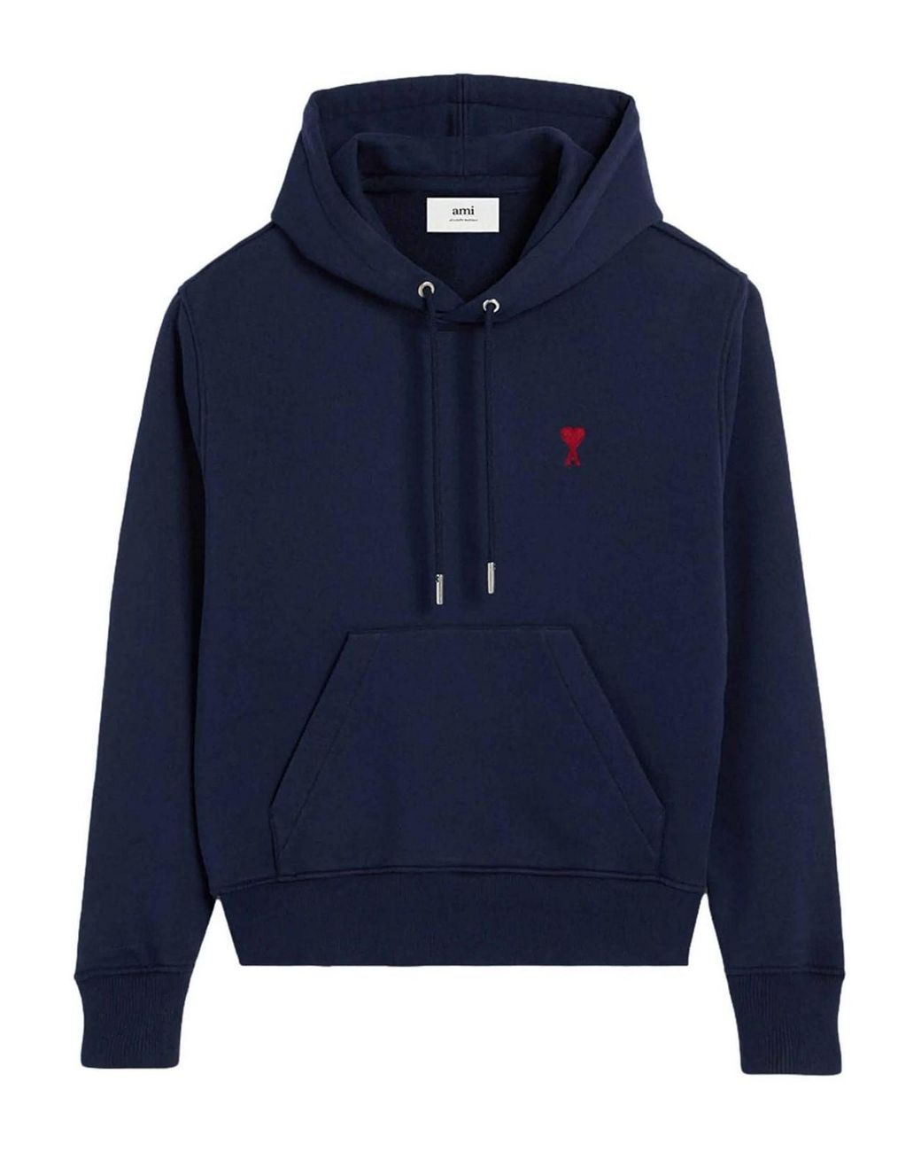 AMI Blue De Coeur Hoodie for men