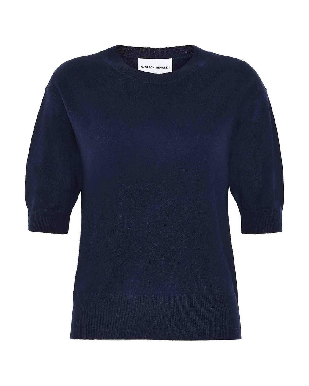 EMERSON RENALDI Blue Crew Neck Sweater