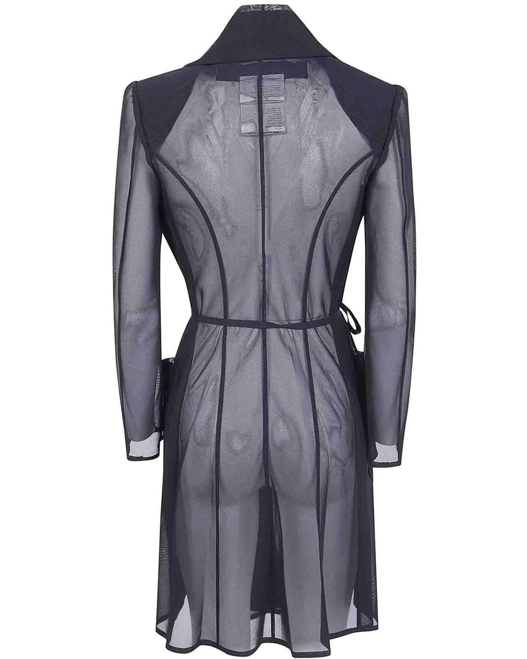 Junya Watanabe Blue Long Doublebreasted Coat