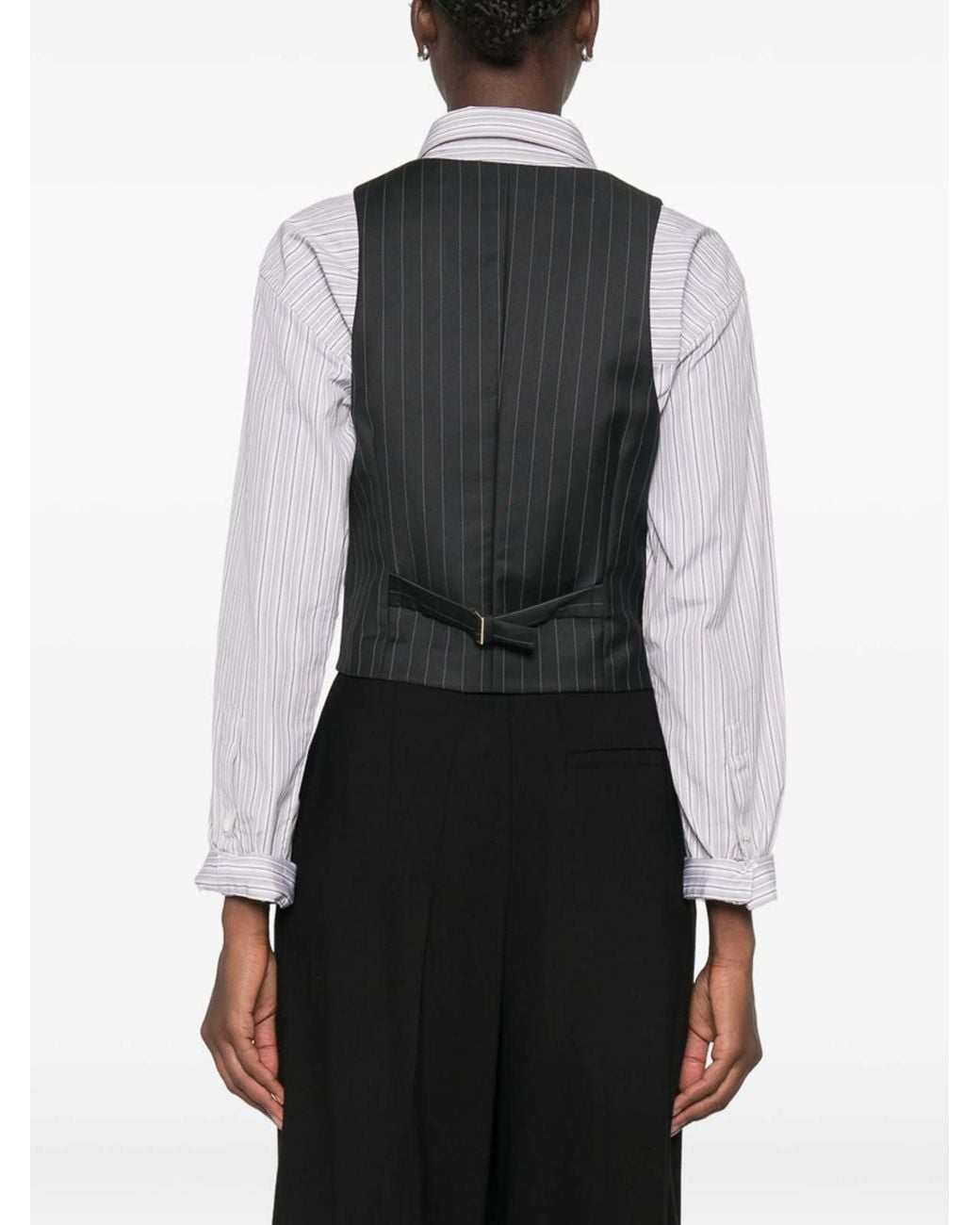 Tom Ford Black Leather Waistcoat