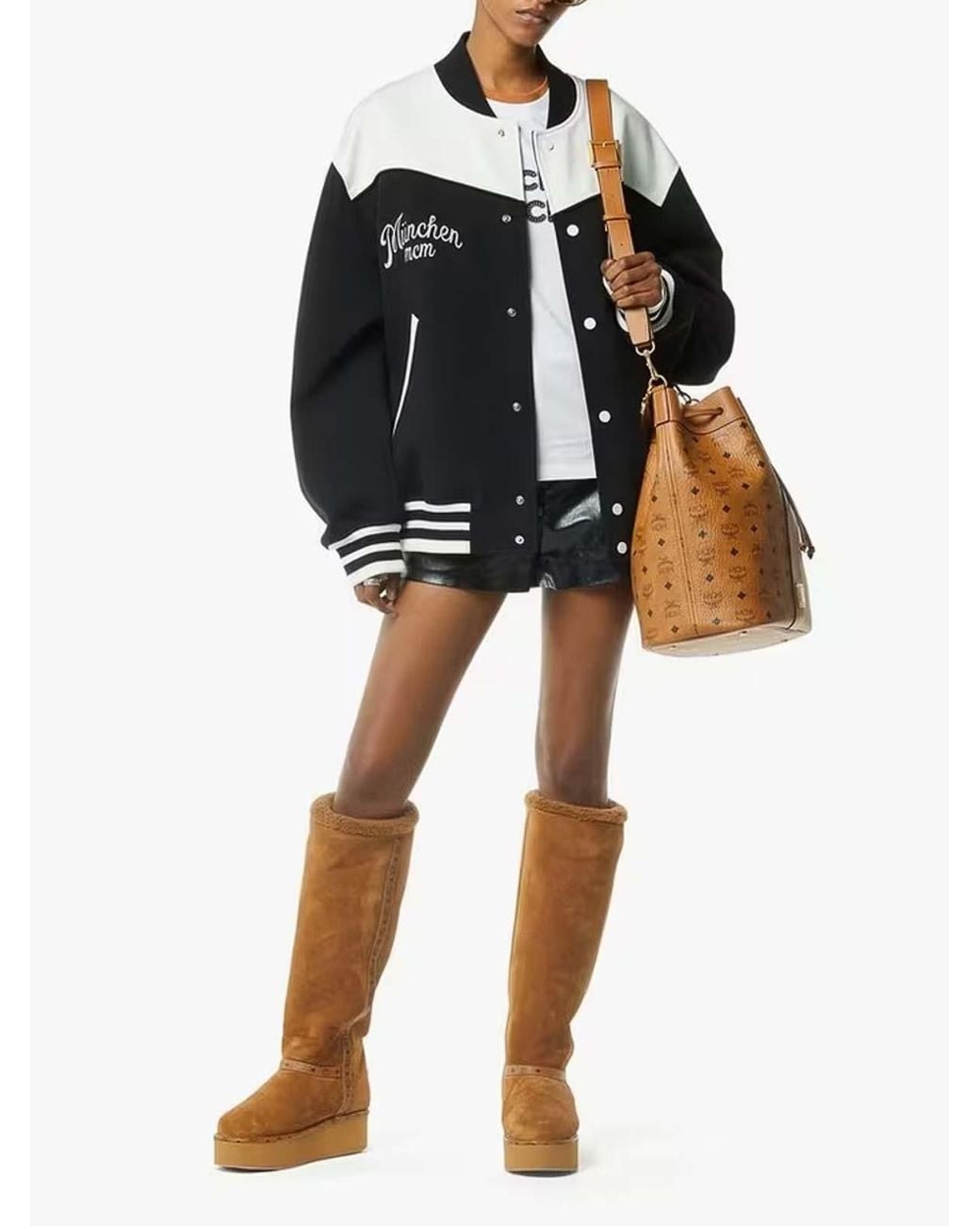 Dessau Drawstring Large di MCM in Brown