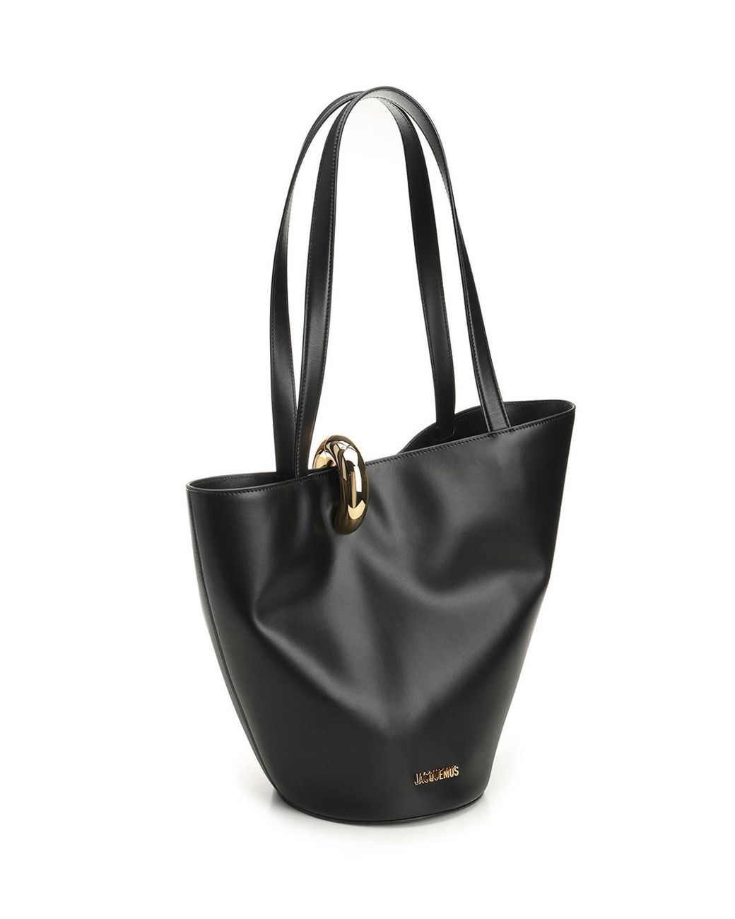 Jacquemus Black Medium "Bambola" Bucket Bag