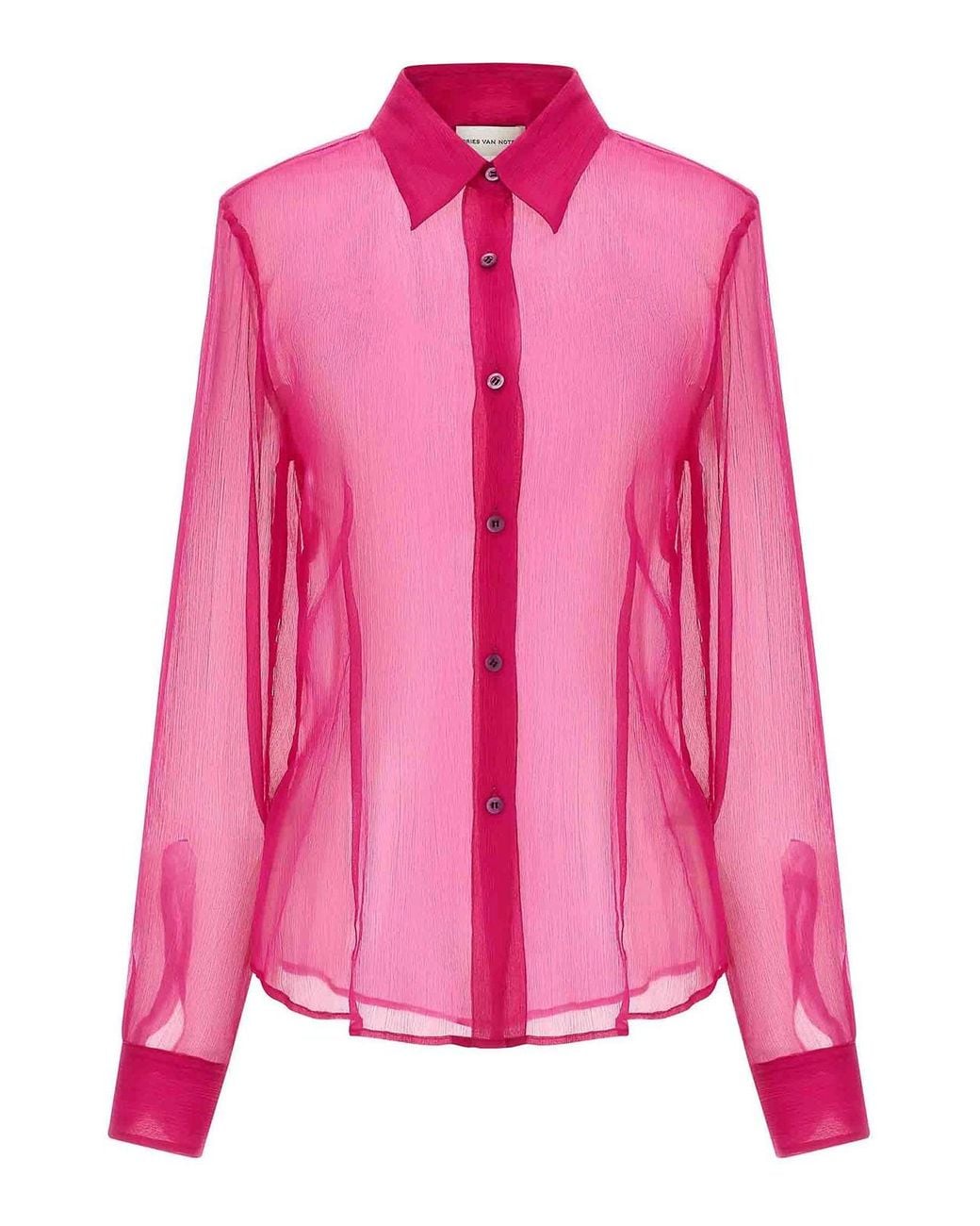 Dries Van Noten Pink Cloudy' Shirt