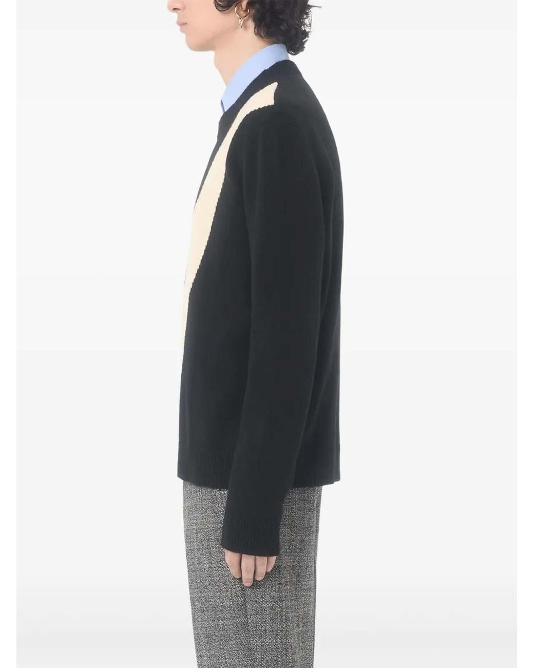 Valentino Garavani Black Wool Pullover for men
