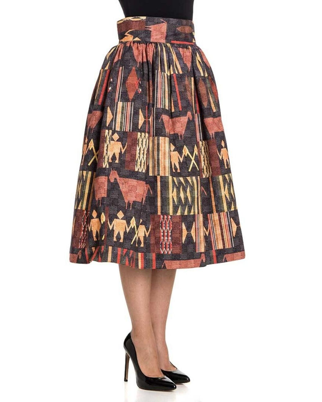 Stella Jean Multicolor Flared Skirt