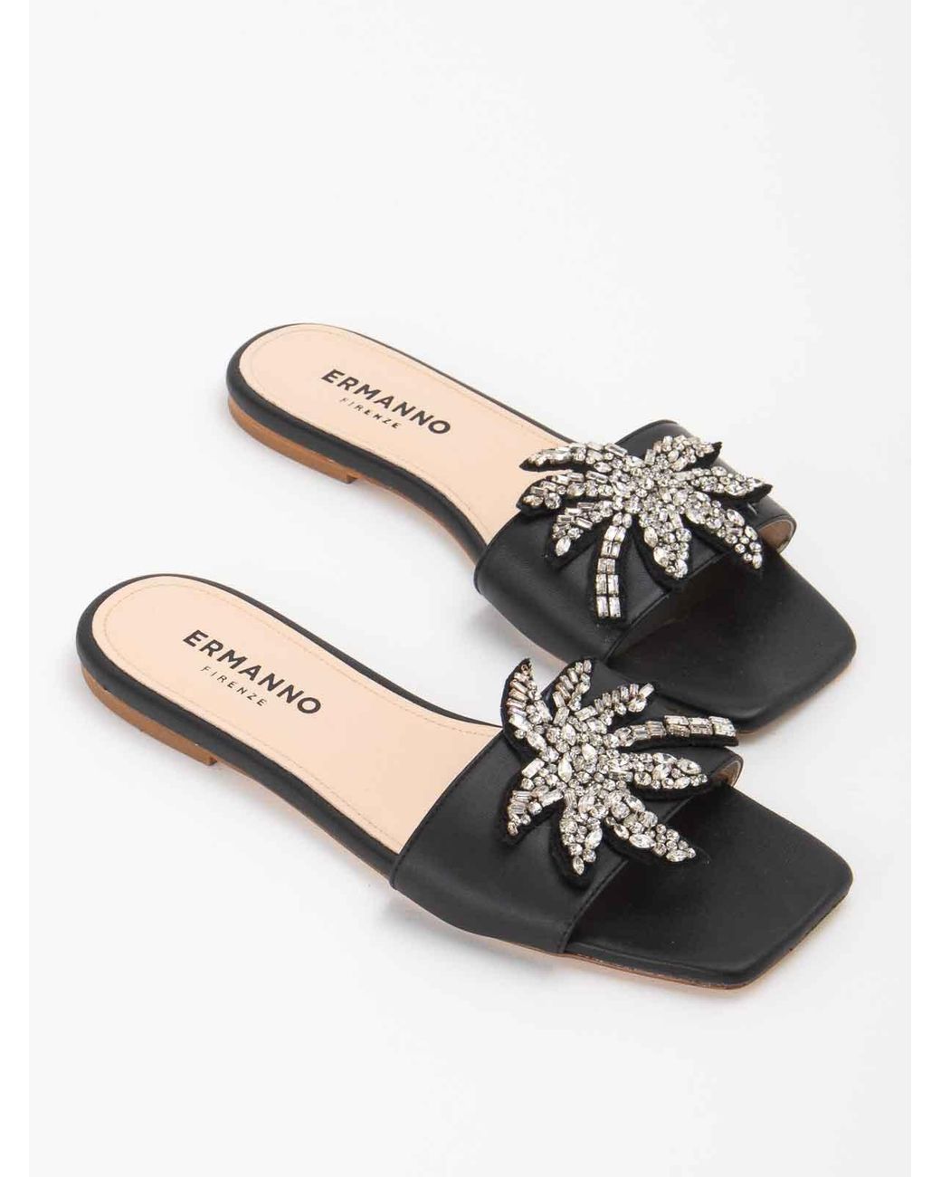 Ermanno Scervino White Slippers With Application