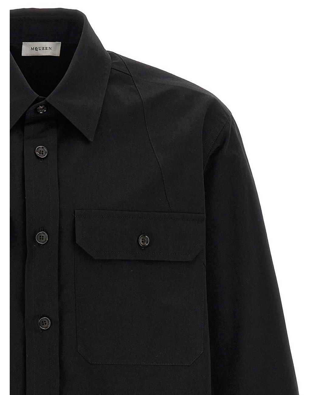 Camisa McQueen de hombre de color Black