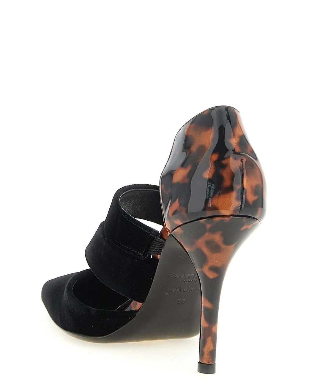Balmain Black Pumps With Tortoiseshell Detail