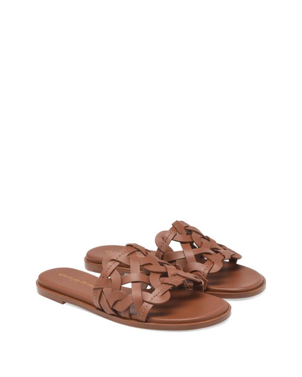 Gianvito Rossi Brown Amalfi Sandals