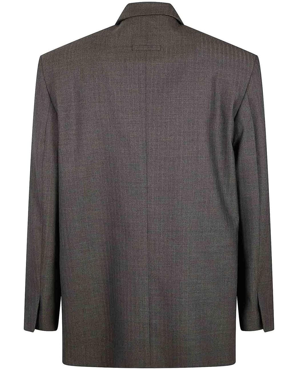 Fear Of God Gray Single Breasted Blazer for men