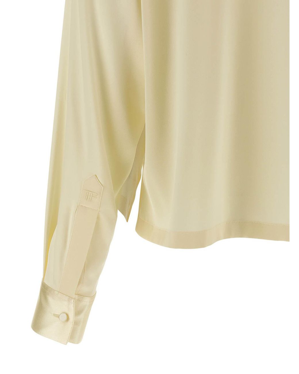Tom Ford Yellow Silk Polo Shirt