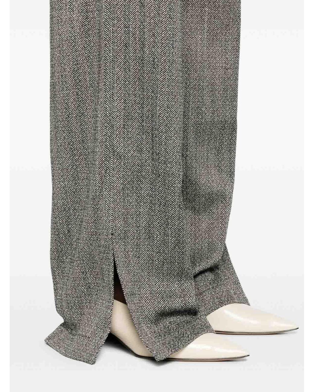 Forte_forte Gray Chevron Trousers