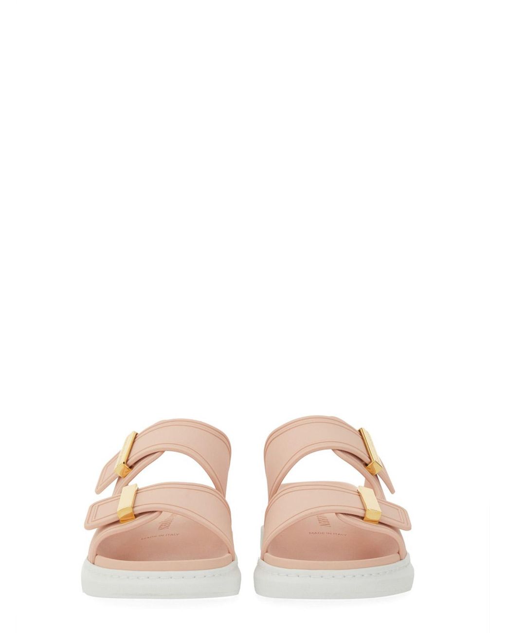 McQueen White Oversize Hybrid Sandal