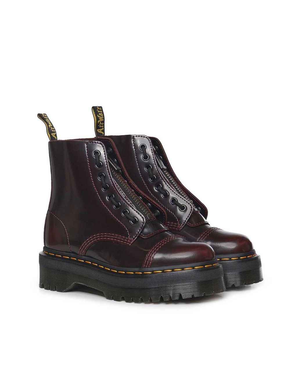 Dr. Martens Black Sinclair Leather Platform Boots