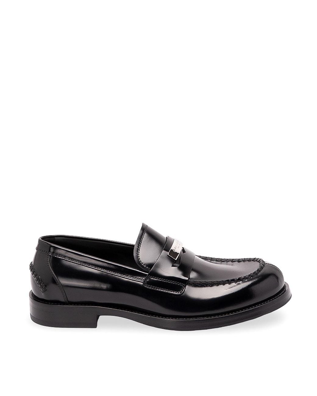 Dolce & Gabbana Black Calfskin Loafers for men