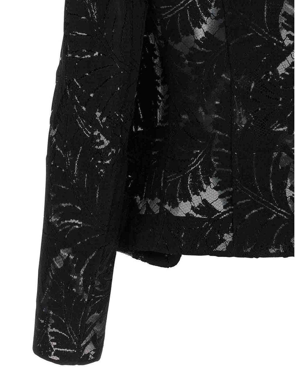 Balmain Black Lace Blazer Blazers