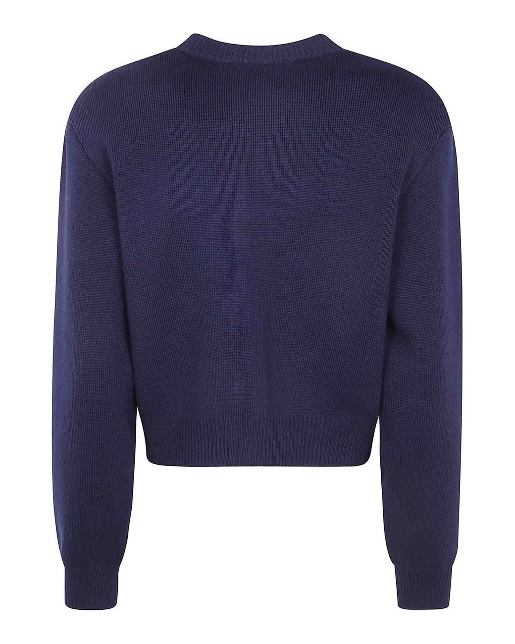 Rohe Blue Statement Shoulder Cardigan