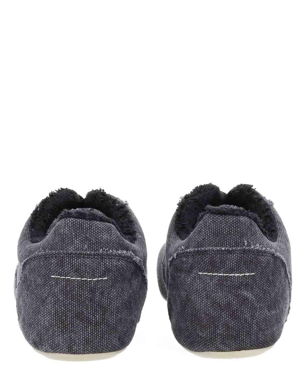 MM6 by Maison Margiela Gray Anatomical Canvas Sneaker for men