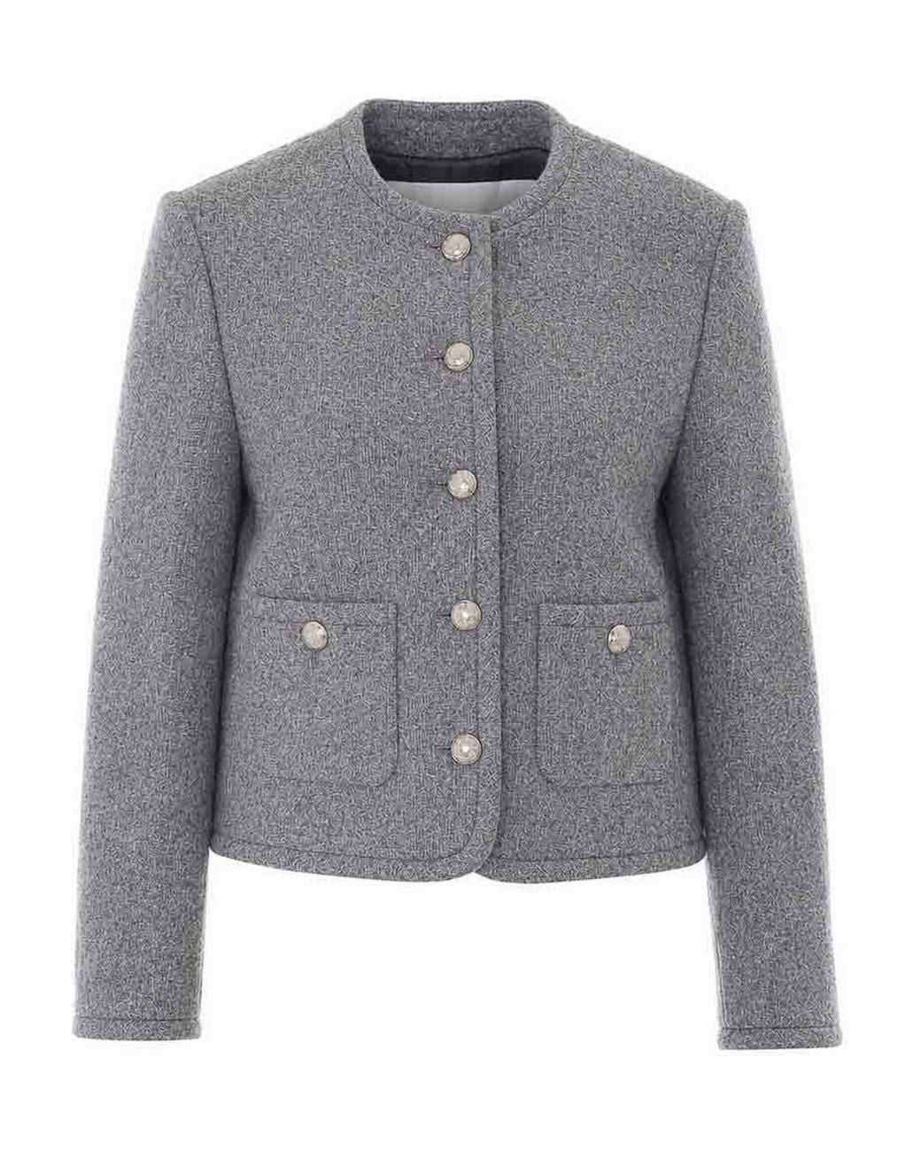 DUNST Gray Tweed Jacket