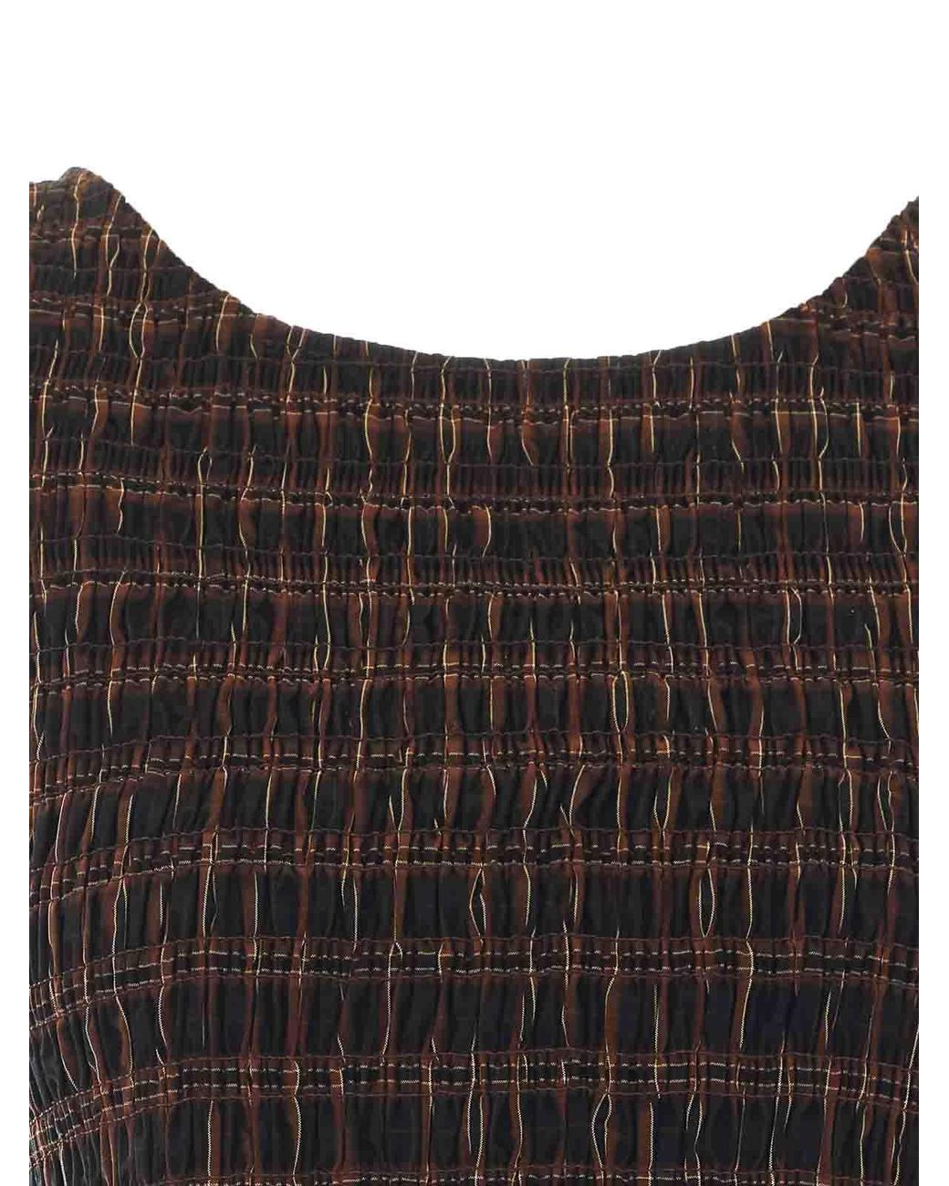 Top Ganni de color Black