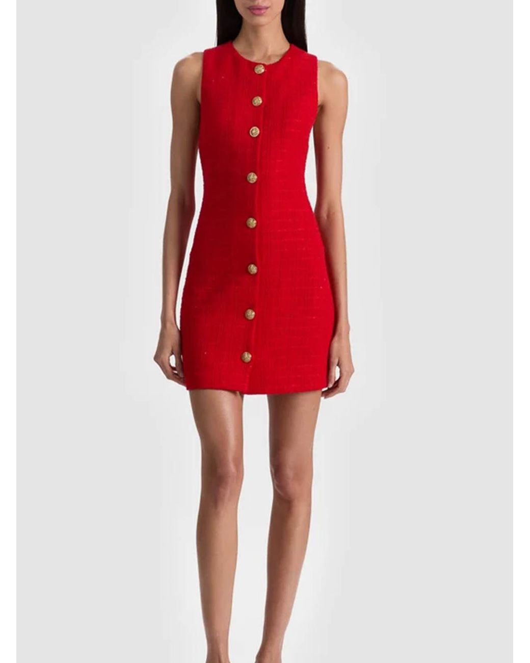 Alice + Olivia Red Short Pencil Dress