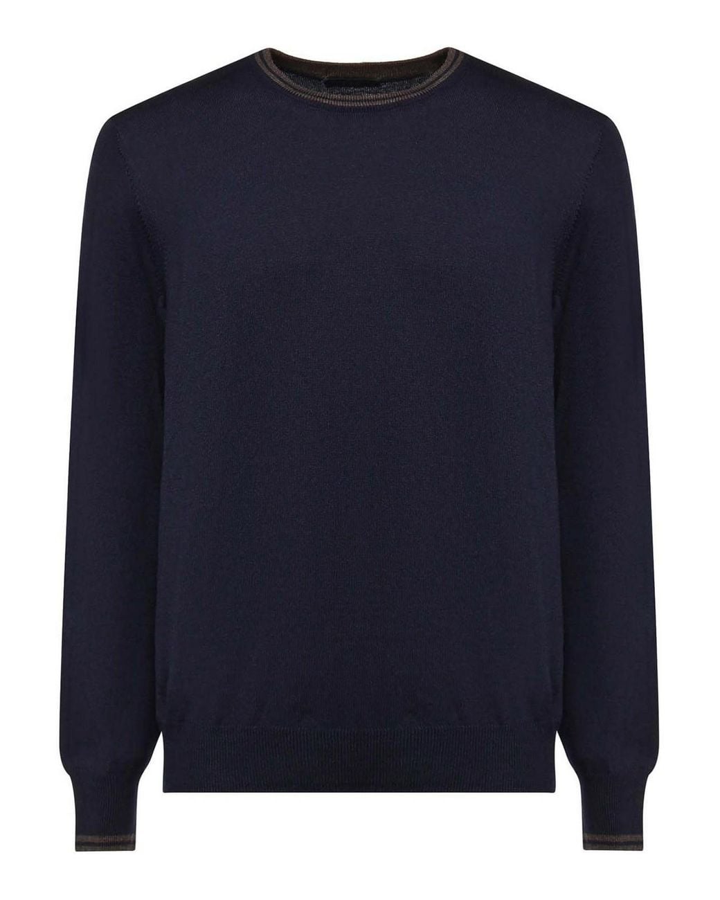 Fay Blue Wool Sweater for men
