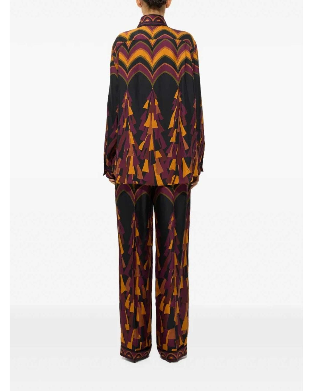 Emilio Pucci Orange Pucci Baiadera Print Satin Pants