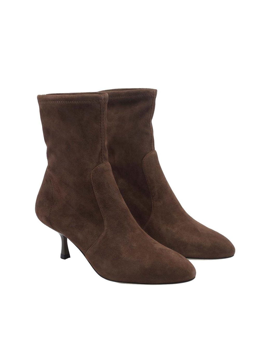 Stuart Weitzman Brown Dark Madison Pump Booties