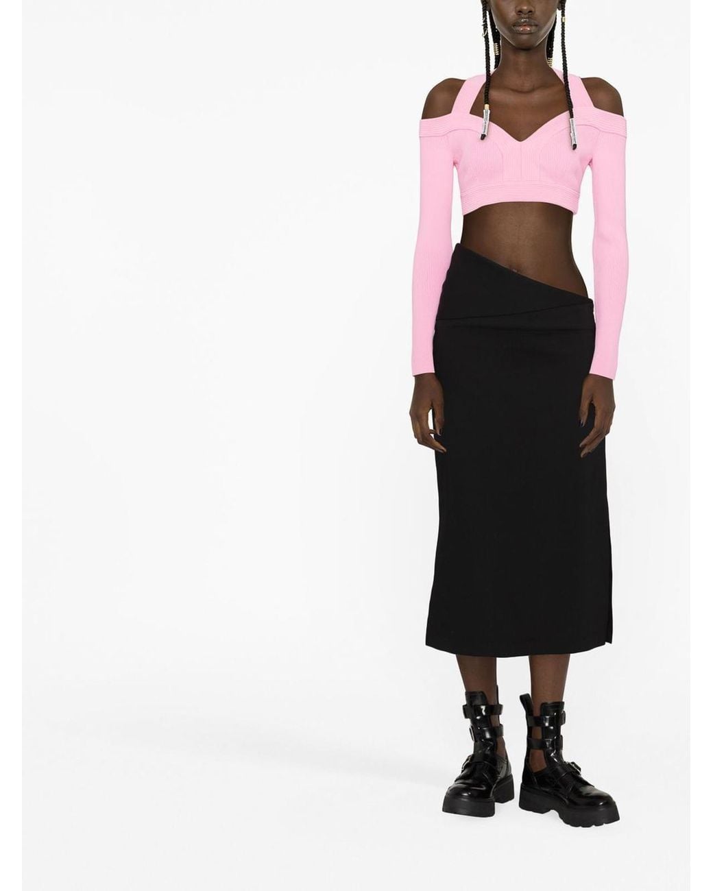McQueen Alexander McQueen Cropped Pink Top