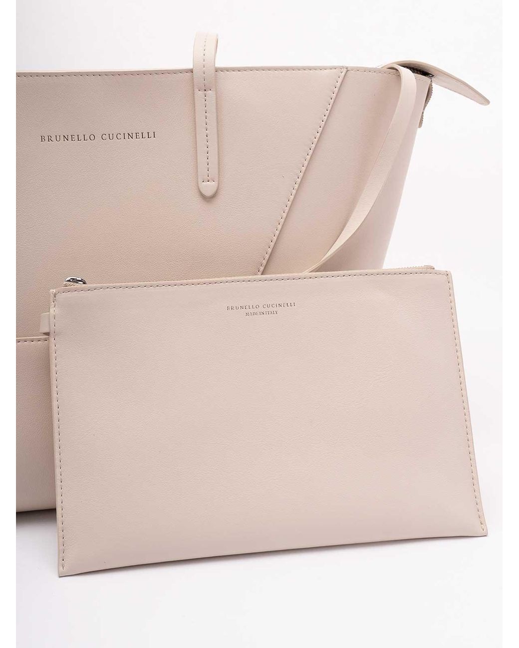 Brunello Cucinelli Natural 'Bc Duo' Handbag