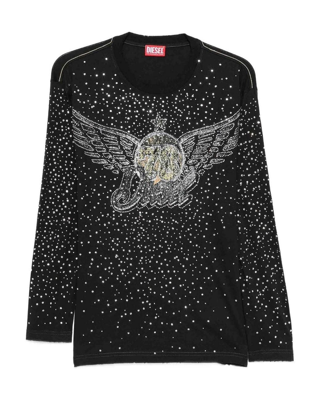 DIESEL Black T-Edro-Crt-Ls-C Maglietta Item