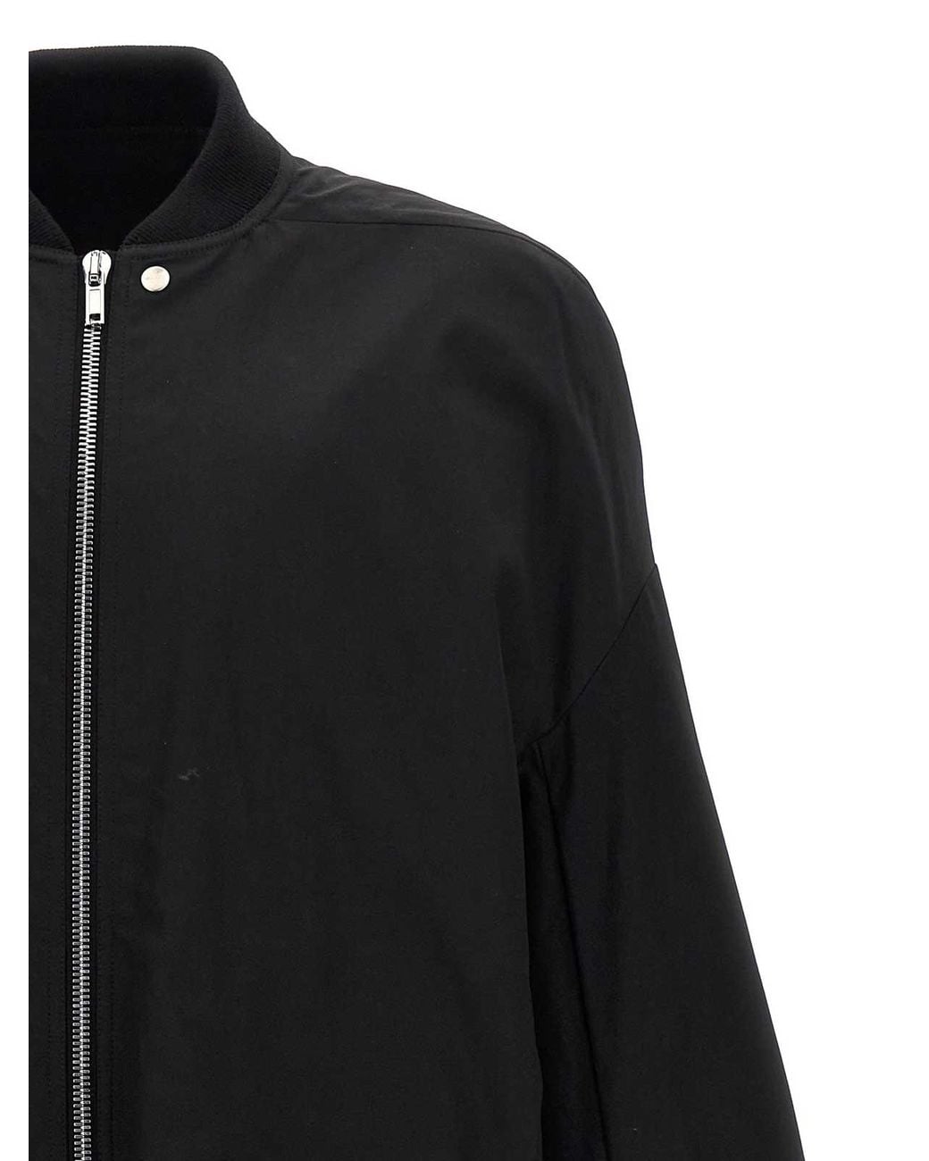 Rick Owens Black Jumbo Peter Flight Jacket for men