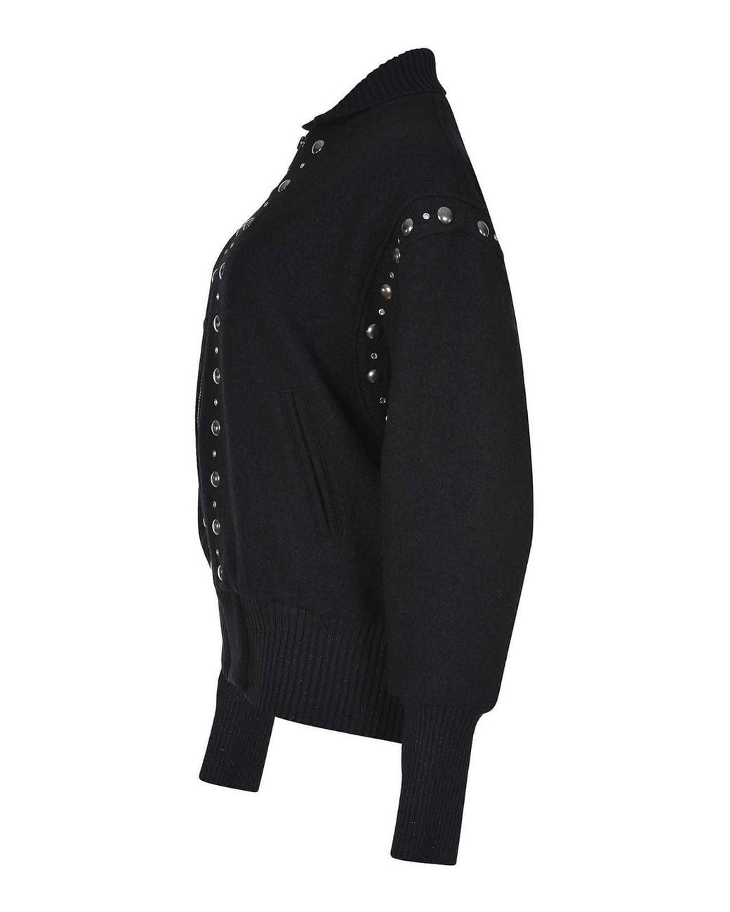 A PAPER KID Black Paper Kid Jacket Made Of Wool
