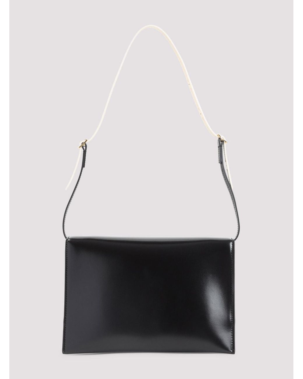 Jil Sander White File Shoulder Bag