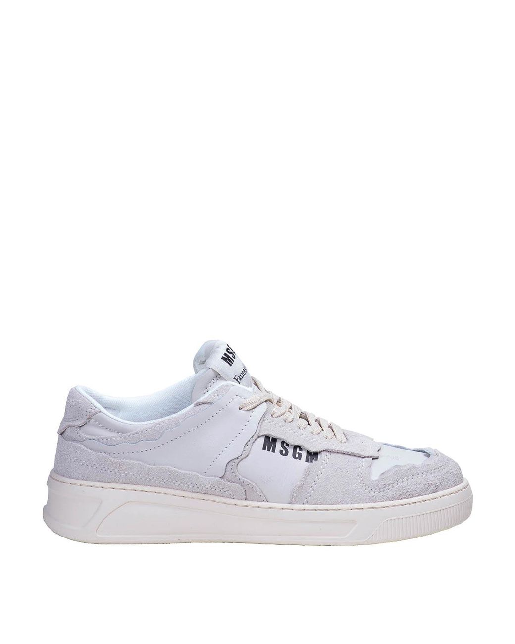 MSGM White Fantastic Trainer for men