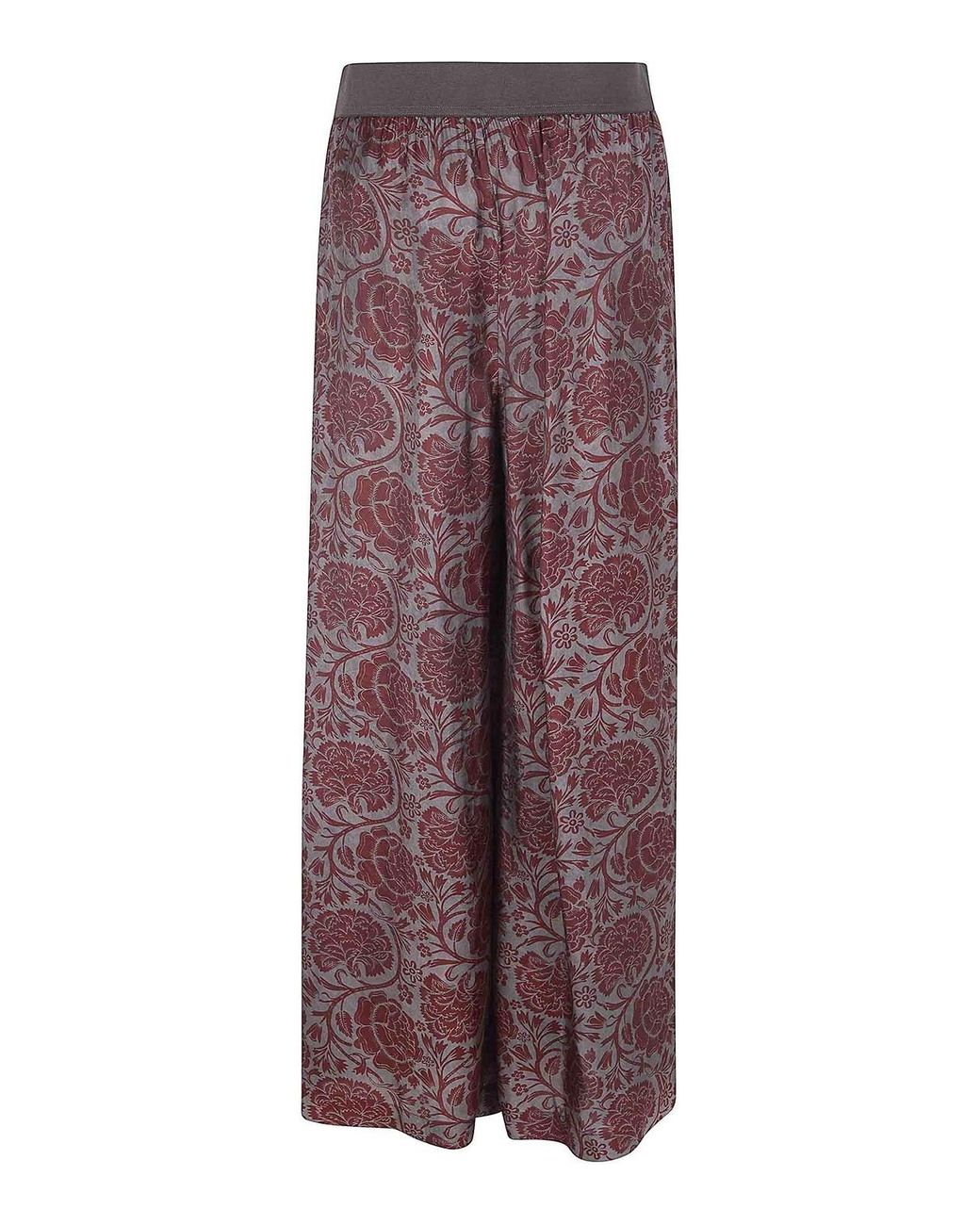Uma Wang Purple Wide-Leg Trousers