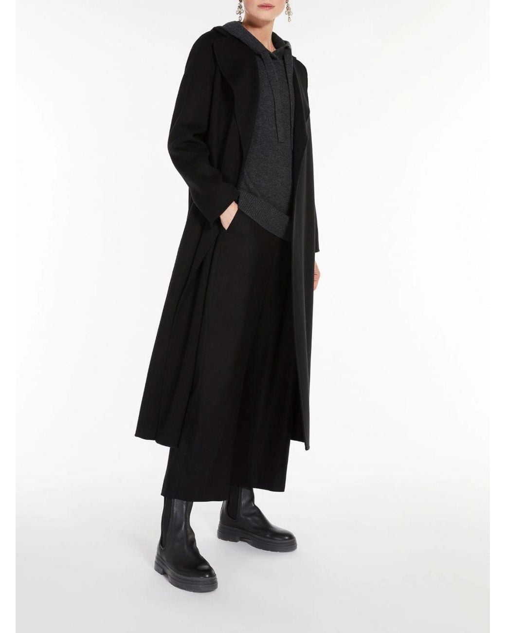 Max Mara Black Poldo Coat