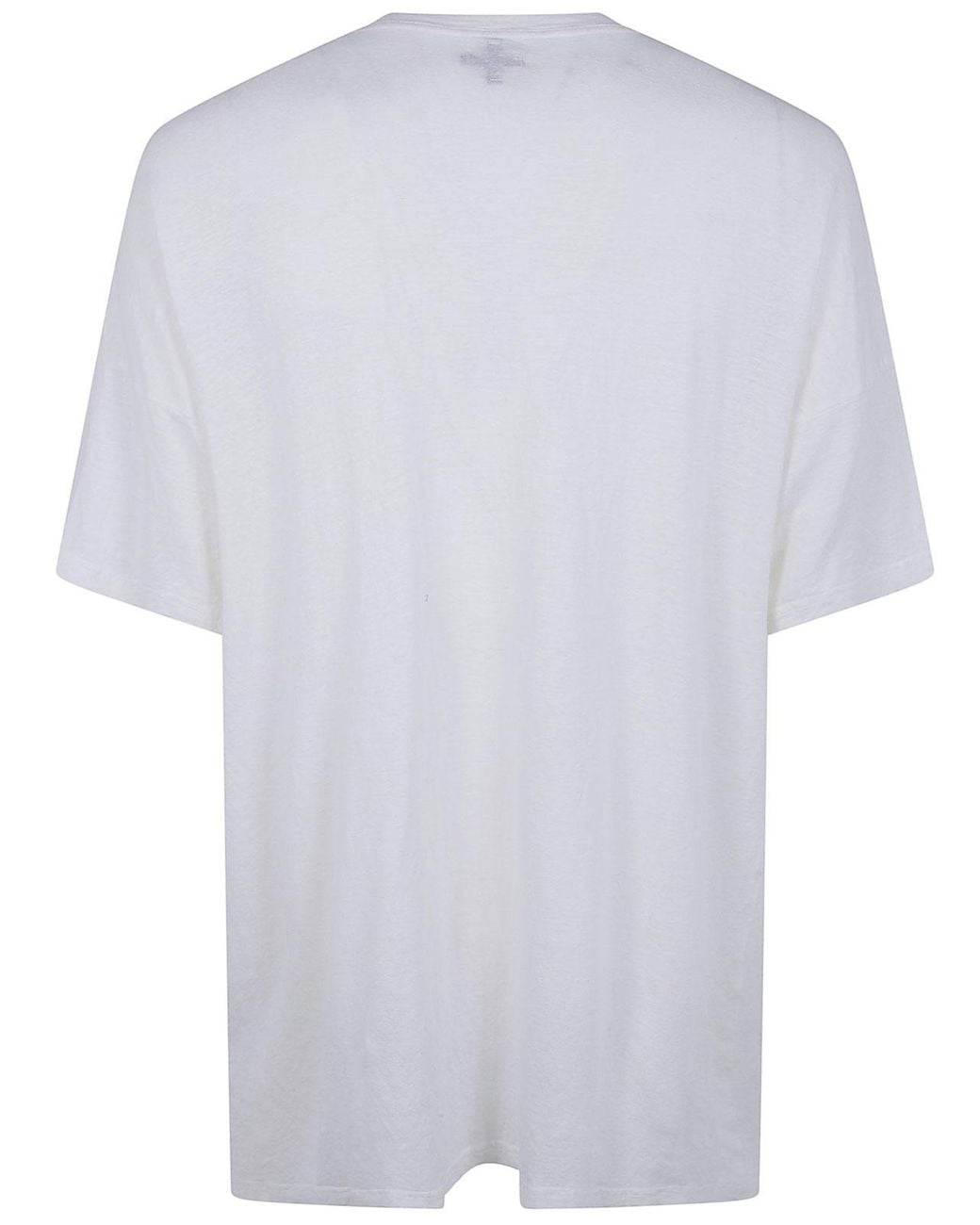 MD75 White Linen Oversized T-Shirt for men