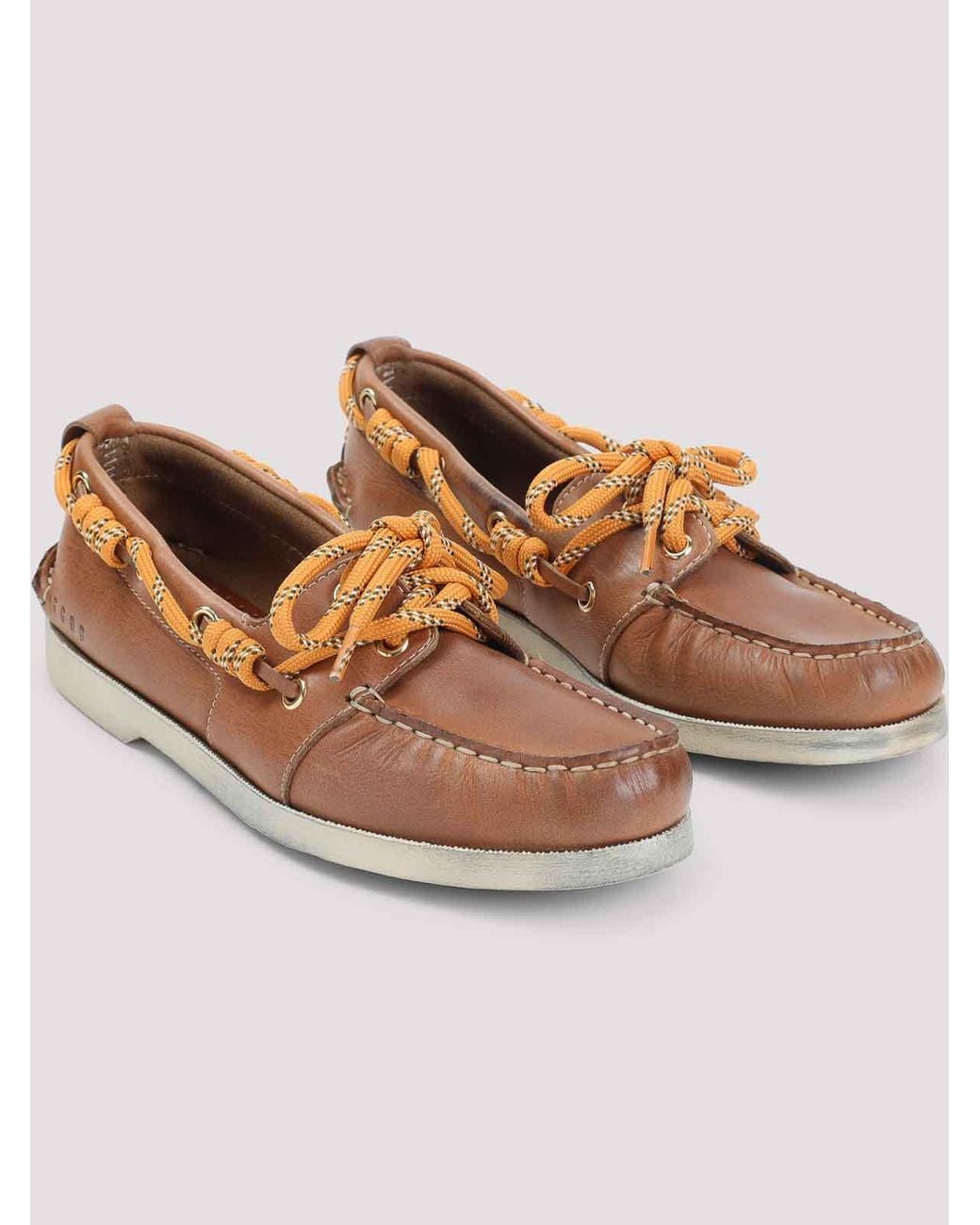 Golden Goose Deluxe Brand Brown Boat Loafers