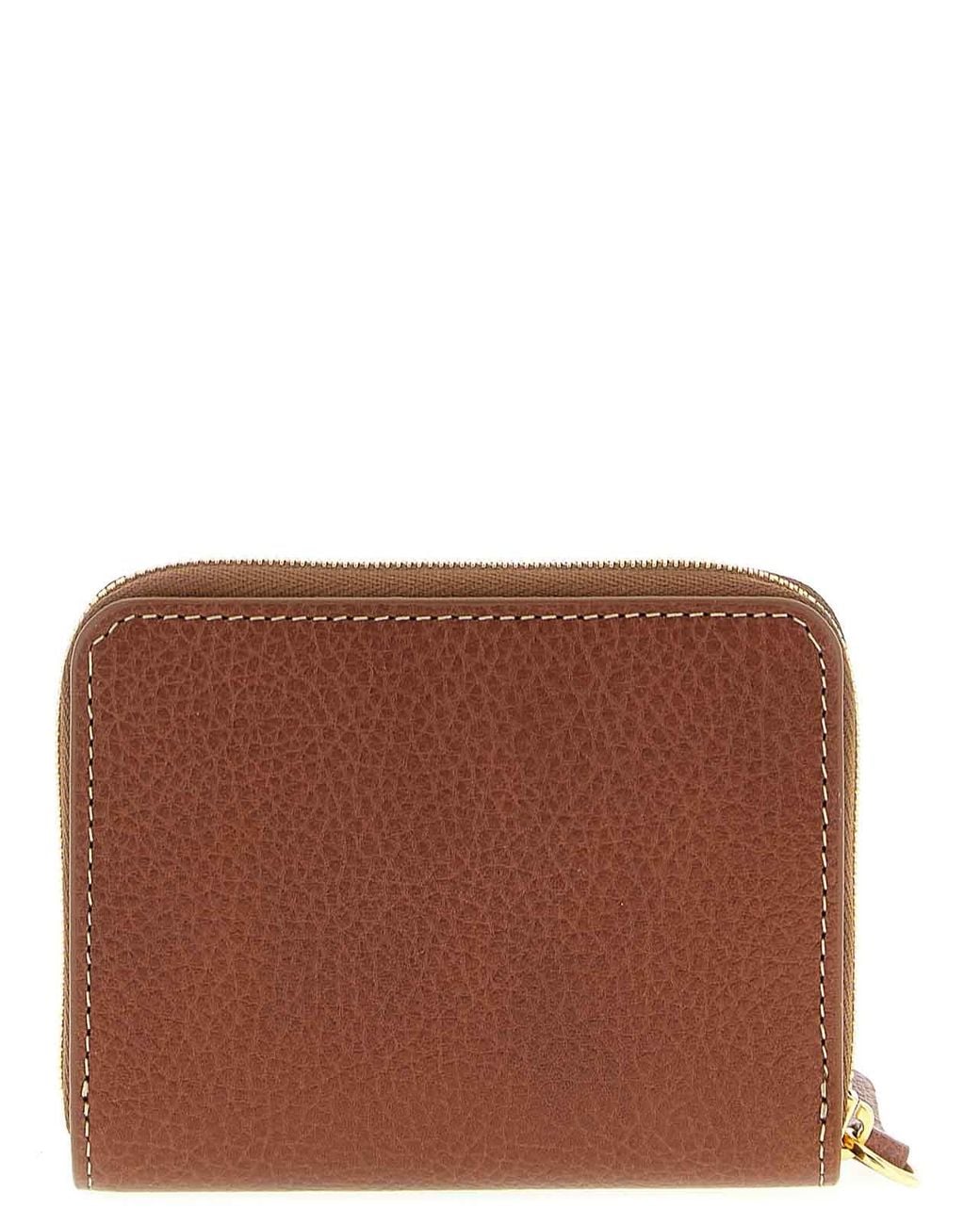 Mulberry Brown Zip Around Wallet