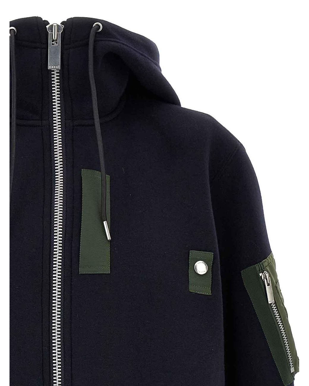 Sacai Blue Sponge Hoodie