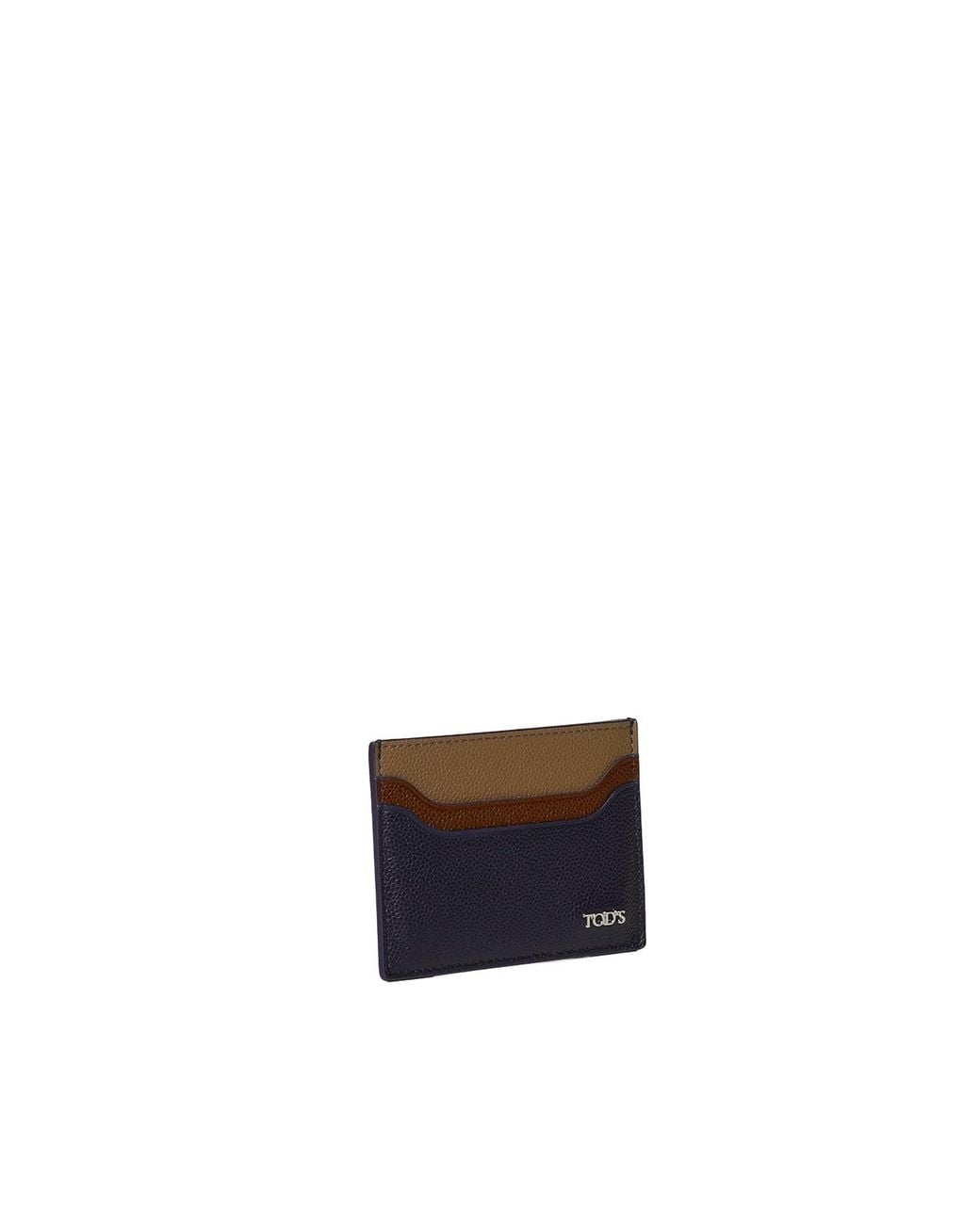 Tod's White Leather Card Holder for men