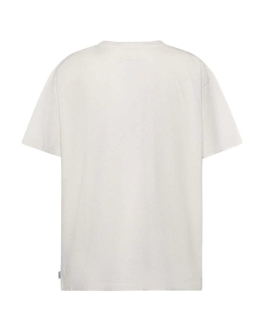 MM6 by Maison Margiela White Printed Cotton T-Shirt for men