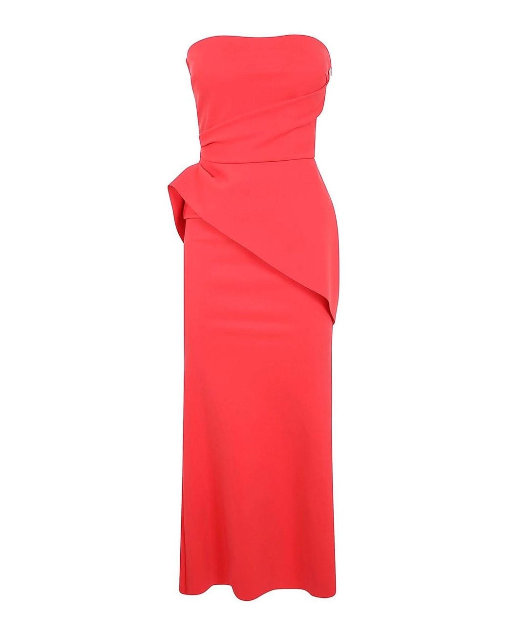 La Petite Robe Di Chiara Boni Red Taro Long Zp Jersey Long Dress