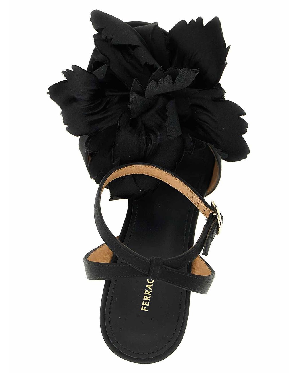 Ferragamo Black Ghilly Sandals