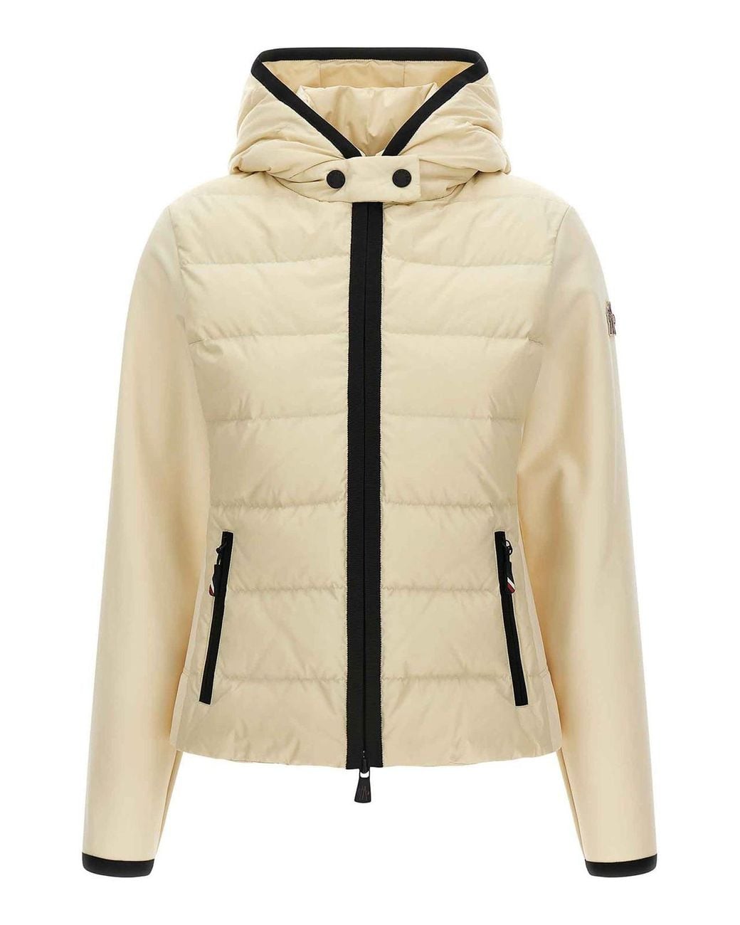 Moncler Natural Padded Zip-Up Cardigan