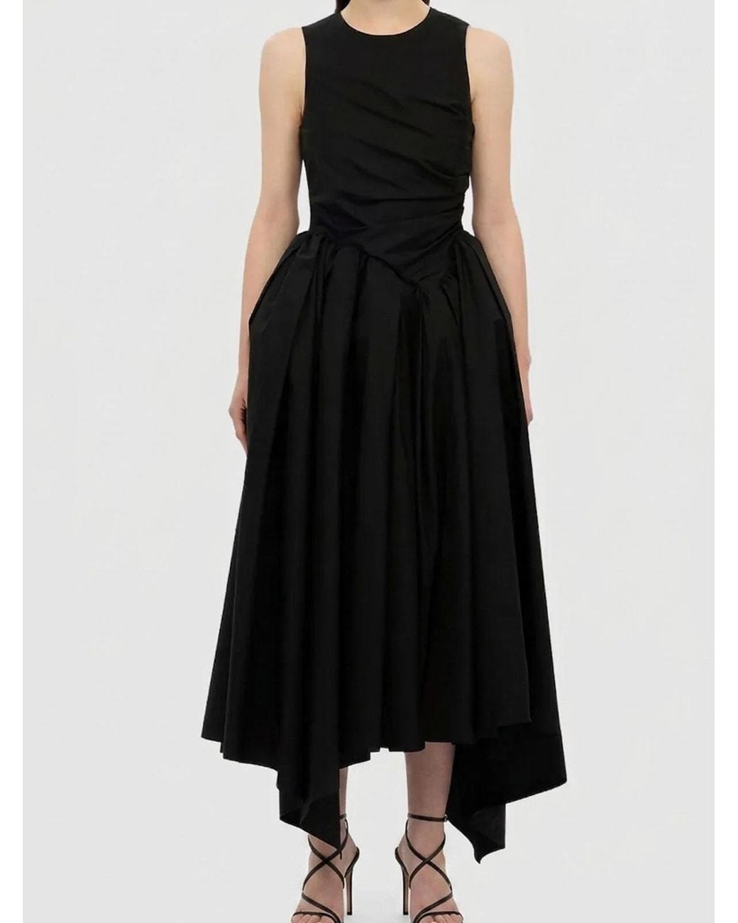 MSGM Black Midi Dress