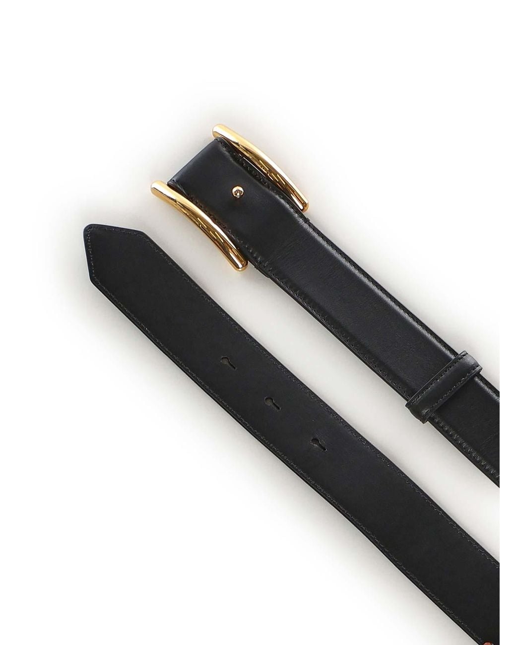 Alaïa Black Curve Leather Belt