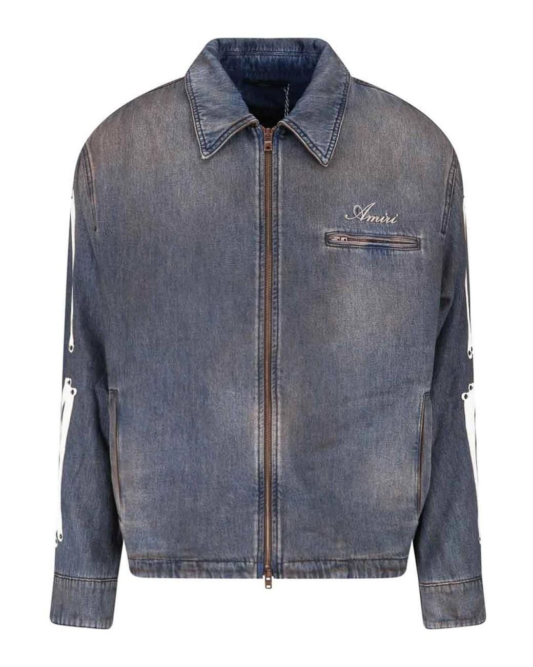 Amiri Blue Bones Jacket for men