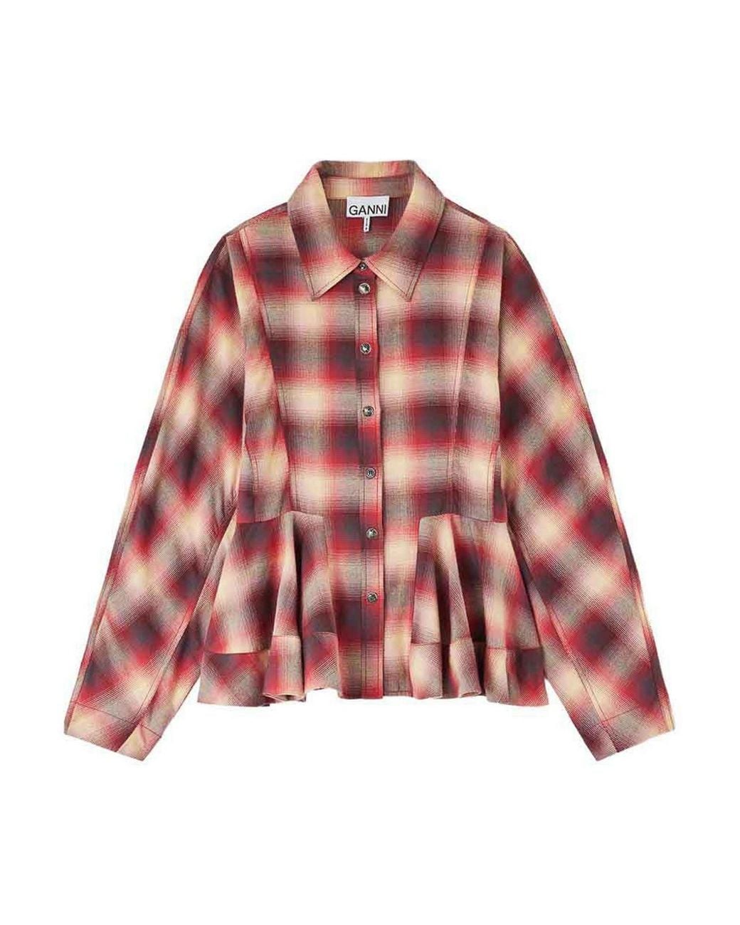 Ganni Red Shirt